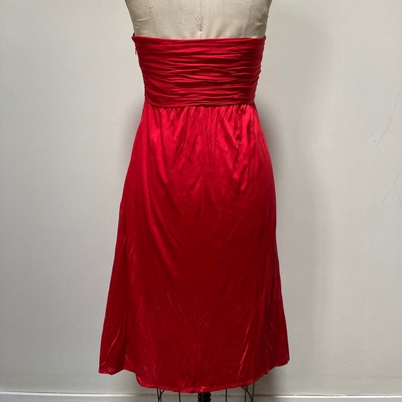 strapless knit dress